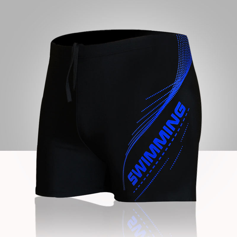 Wholesale Men's Five Points Swim Trunks Boxer Anti-Embarrassment Quick-drying Large Swimwear